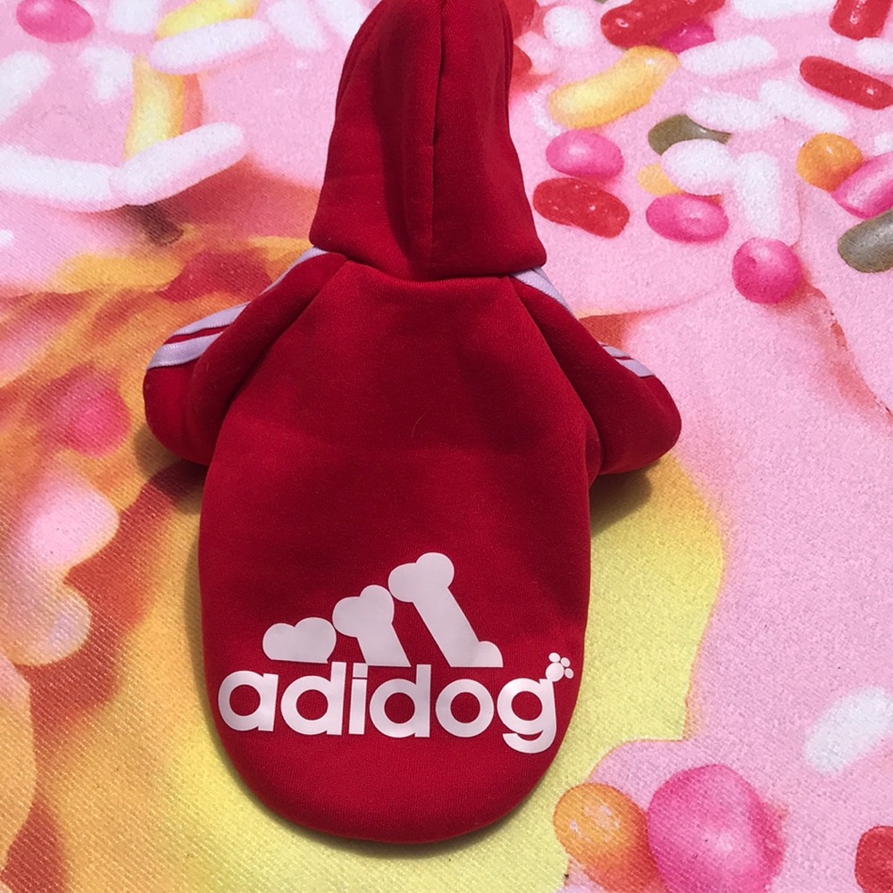 Small Adidog 🐶 Adidas dog hoodie - Picture 3 of 6